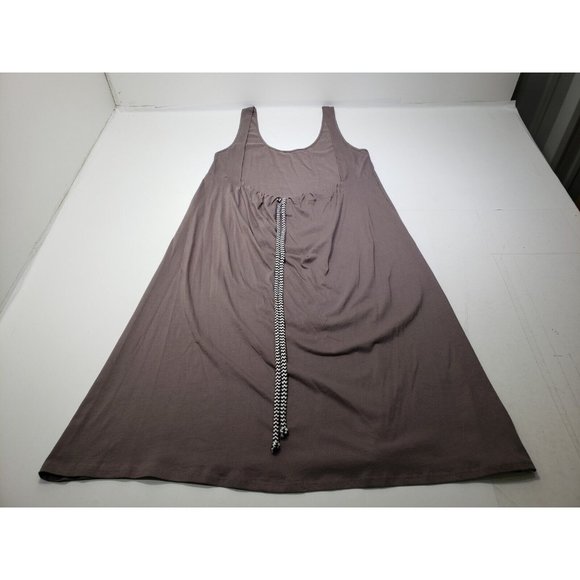 Zara Trafaluc Womens Dress Low Back Beach Sleeveless Drawstring Grey Size S/S18 - Picture 7 of 10